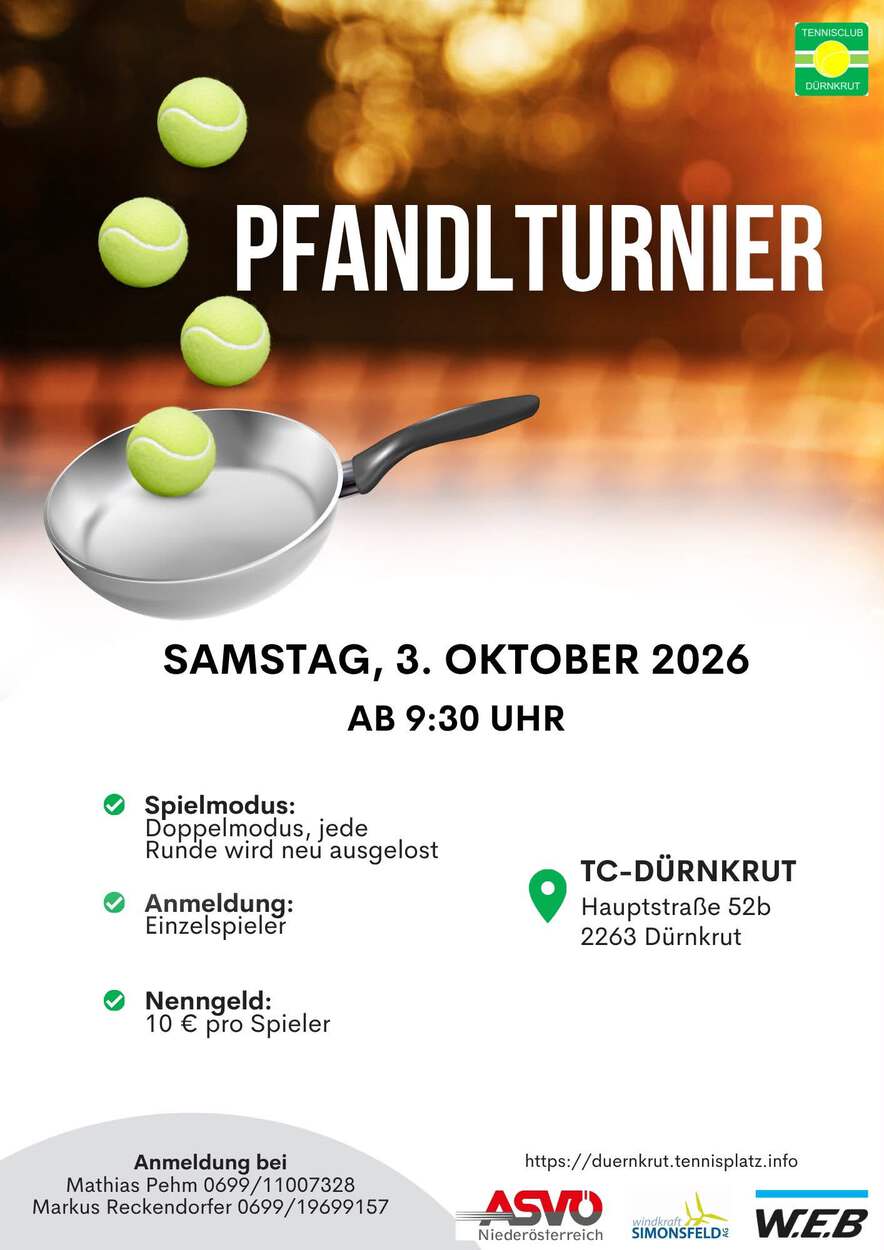 Pfandlturnier 3.10.26